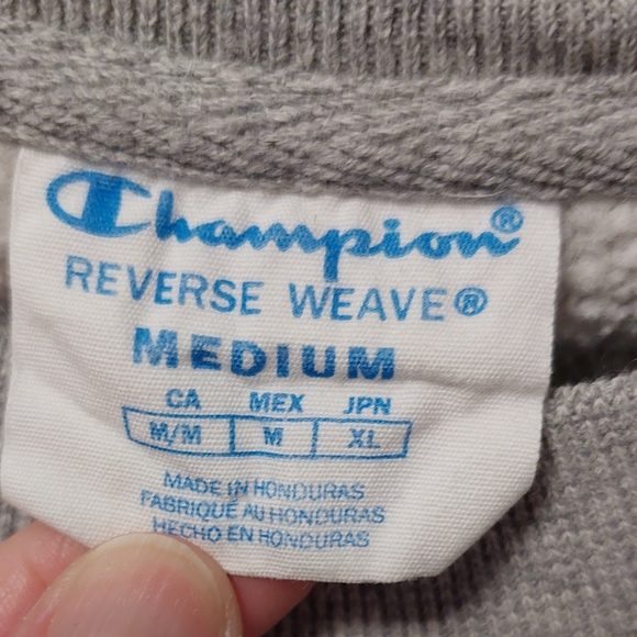 CHAMPION Reverse Weave Vintage Script Logo Crewneck Sweatshirt - Picture 6 of 6
